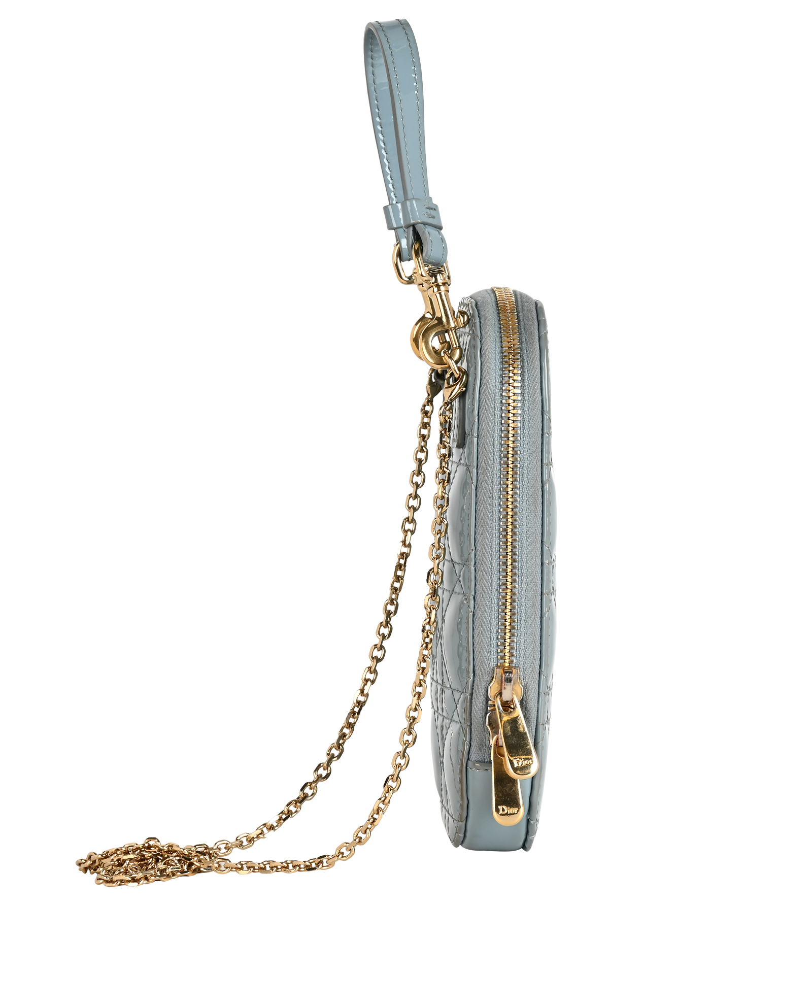 Call'In Dior Phone Holder, &pound;495, Handbags, Blue, Patent Leather, Side view